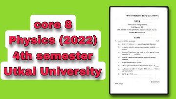 [2022]+3-IV- semester - Sc. (H) - core - 8 - Physics