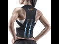 How to wear kossto premium magnetic back brace posture corrector therapy shoulder belt