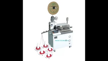 Automatic Five-Line Wire Cutting Stripping One End Tinning And Crimping Terminals Machine