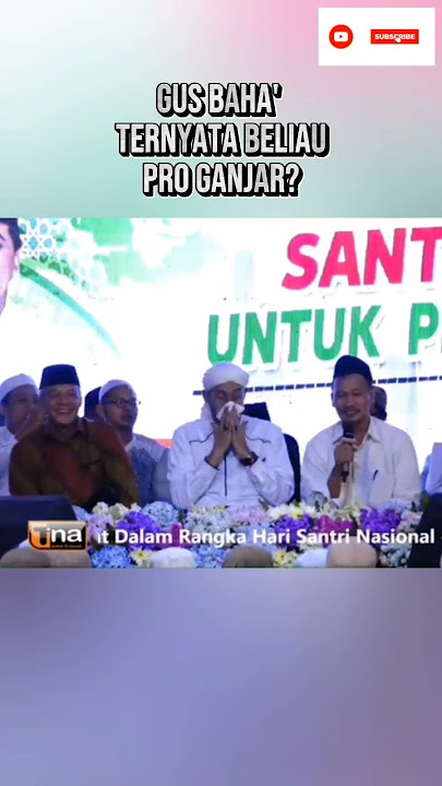 Gus baha' ternyata pro Ganjar?