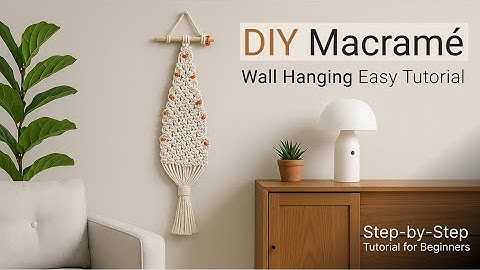 DIY Macrame Wall Hanging with Beads | Easy Step-by-Step Tutorial