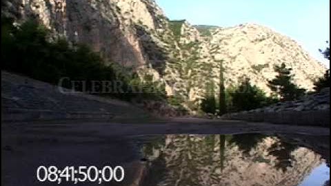 0246 The Pythian Games stadium at Delphi, Greece (Mt. Parnassus)