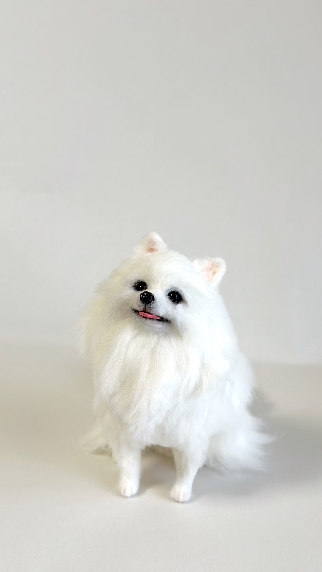 出品中】ハンドメイドのポメラニアン# #needlefelting #羊毛フェルト