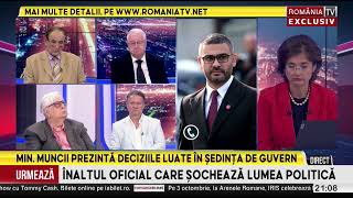 Ministrul Muncii prezintă deciziile luate în sedința de guvern
