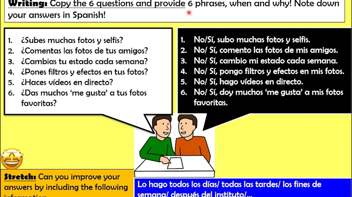 Mis intereses personales Lesson 1. KS3 Spanish