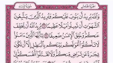 سورة النساء كاملة مع القراءة بصوت رائع ( للقارئ فارس عباد )