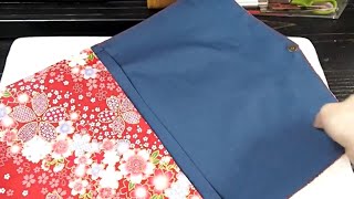 6/24order★見開き御朱印帳ケースの作り方２　I make Japanese-style cloth miscellaneous goods.
