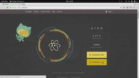 How to install Atom text editor on Fedora