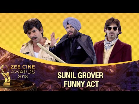 Sunil Grover gives BAHUBALI Auditions | FUNNIEST | Zee Cine Awards 2018