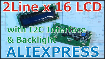 2 Line x 16 LCD Display with I2C Interface