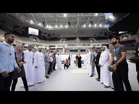 فقرة كسر الجليد في فعالية واحة الدوحة للابتكار