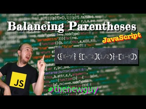 Balancing parentheses algorithm with javascript