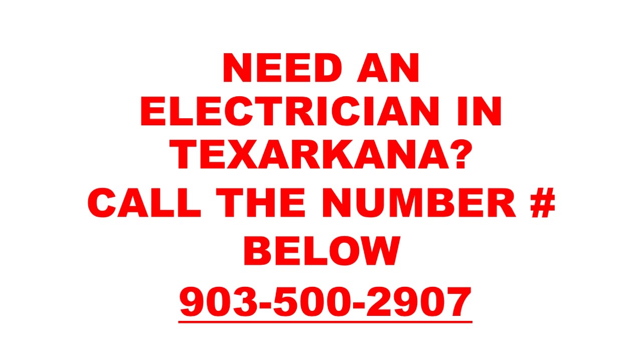 Texarkana Electrical Repair YouTube