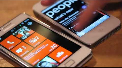 Windows Phone 7 iPhone 4S iOS 5 0 1 vs  Samsung Galaxy S2 Android 2 3 5 HTML5 Demo