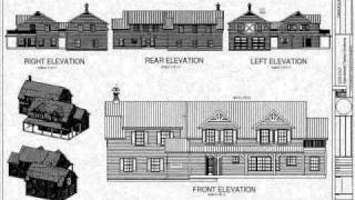 http://www.sdsplans.com - Gambrel Cabin House Plans Custom Open Family Resort Plans Gambrel Garage Design.
