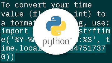 Converting Epoch time into the datetime