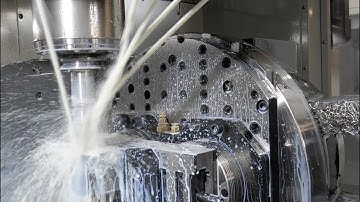 HAAS UMC750SS 5 axis HighSpeedSteel milling Lagerblock