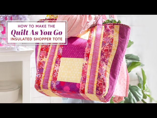 Quilt as You Go Shoppers Totes from June Tailor