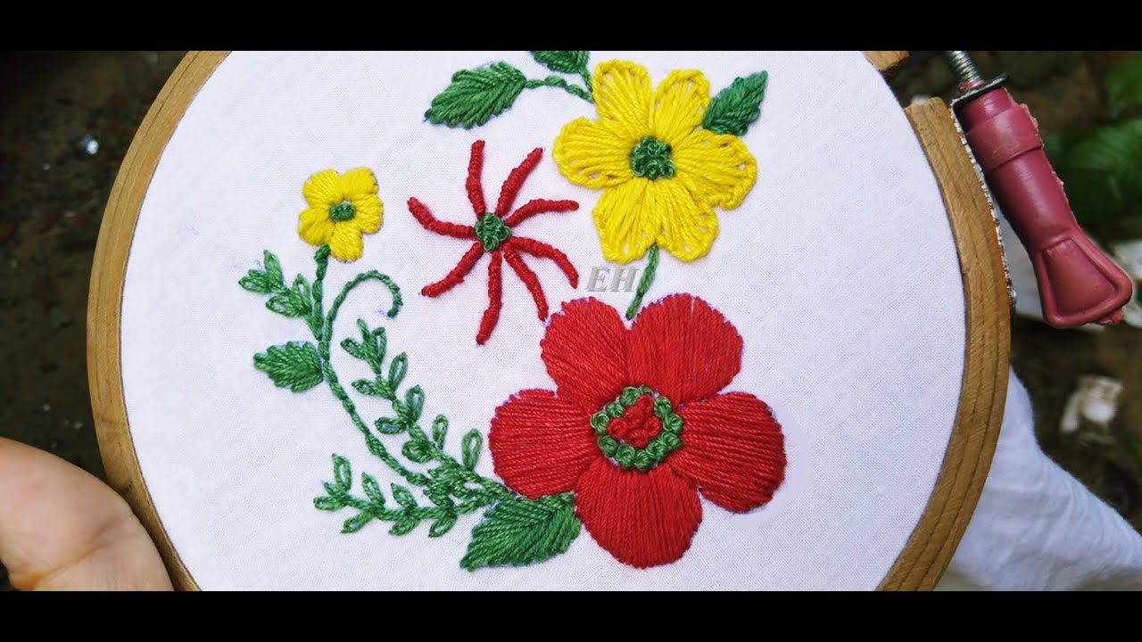 Simple and easy embroidery designs | Embroidery designs tutorial