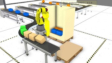 Digital Twin Simulation - End of line robotics