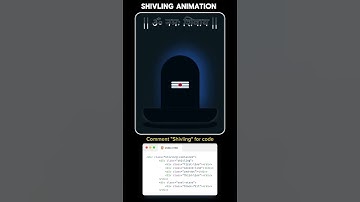 SHIVLING ANIMATION using html css #coding #programming #harharmahadev