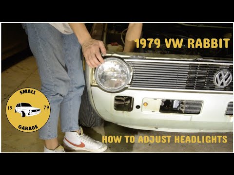 How to Adjust MK1 VW Rabbit Headlights - YouTube