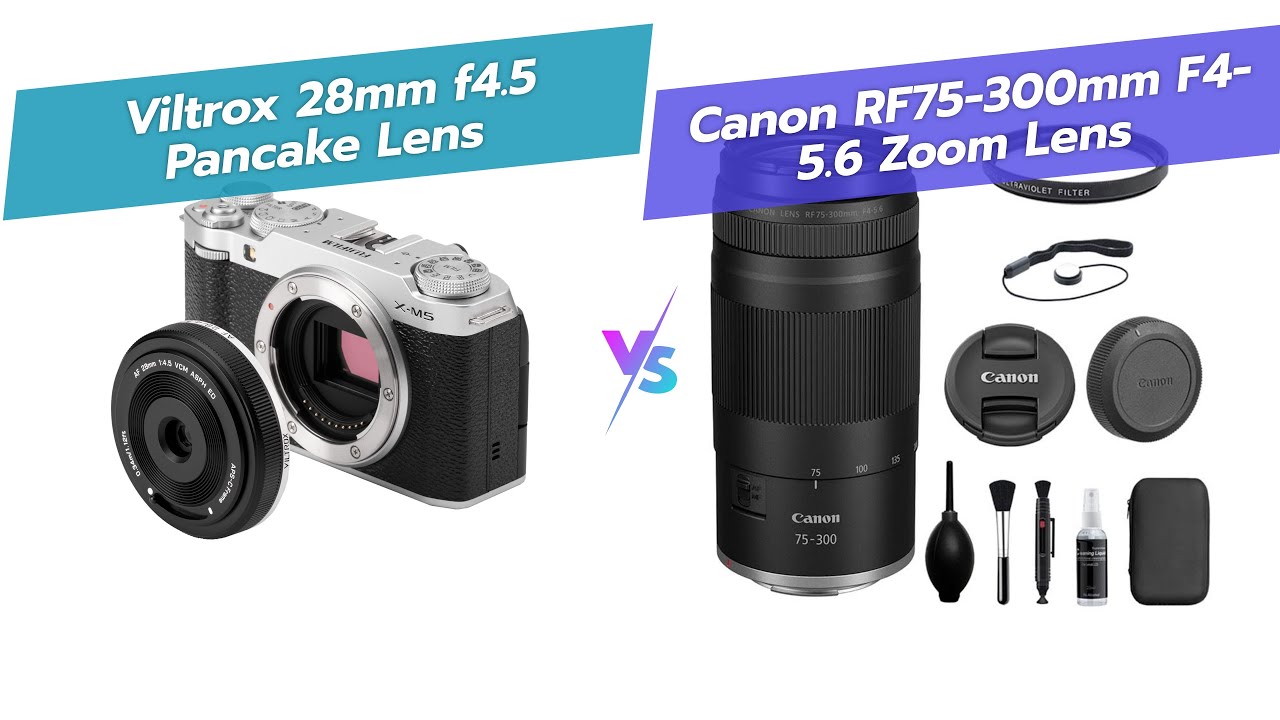 Viltrox 28mm f4.5 Pancake (Fuji X) против Canon RF75-300mm Zoom – BuySmart Lens Clash 📷⚖️