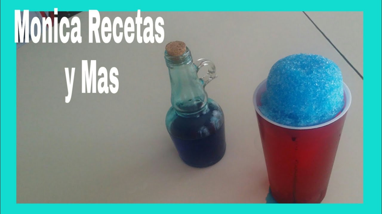 Como hacer miel para raspado de chicle/How to make snowcone syrup