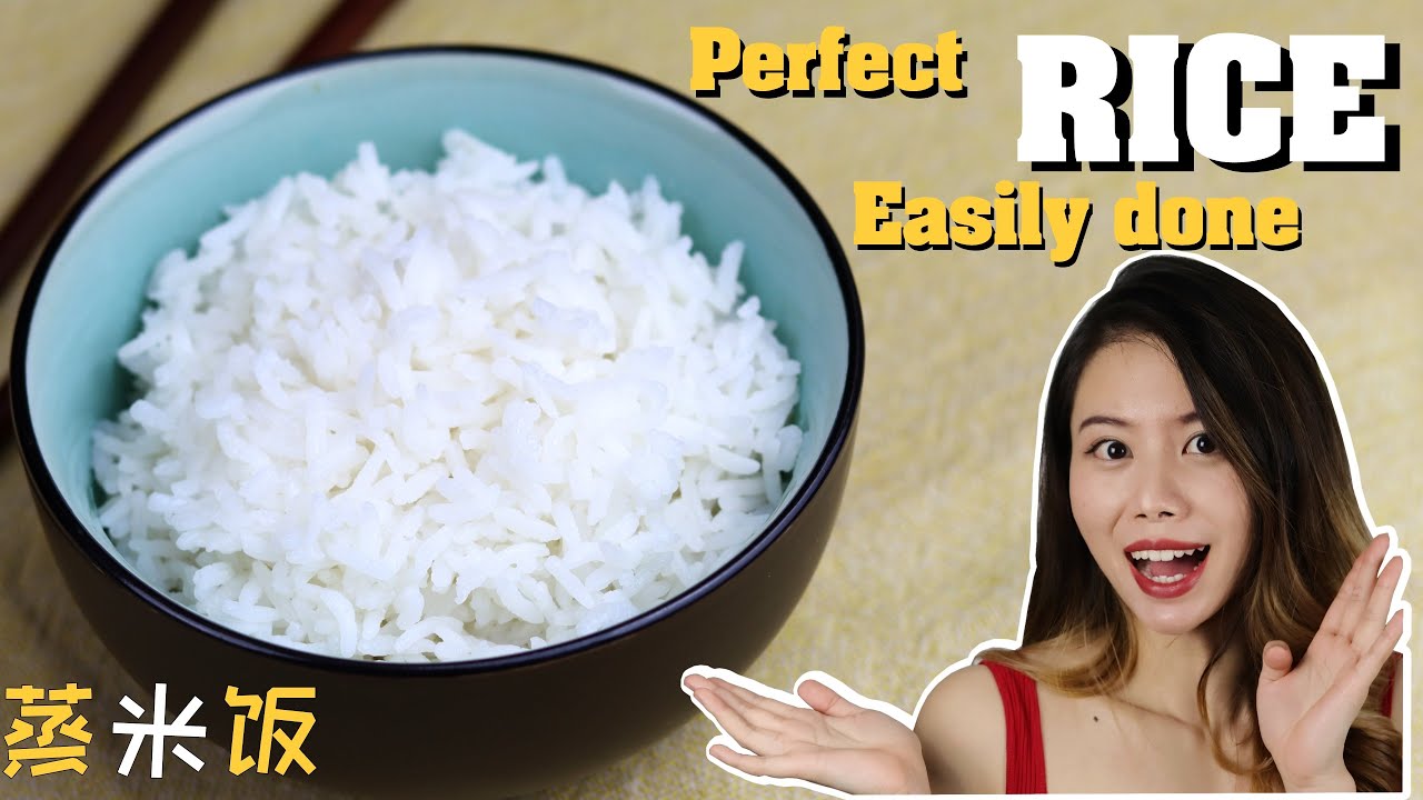 STEAMED RICE easy way to cook perfect rice with no rice cooker and