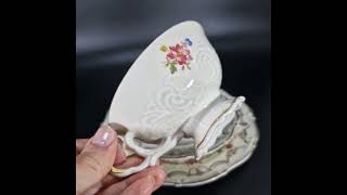 Антикварное чайное трио от Weimar #antik #vintage #dekorieren #porzellan #чайноетрио #weimar