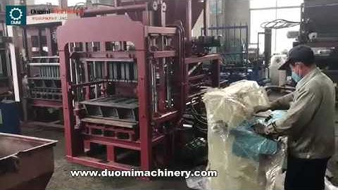 DUOMI QT4 15C fully auot hydraulic block machine video