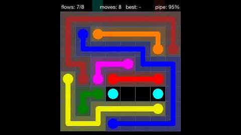 Flow Free 8x8 Level 6 walkthrough Bonus Pack