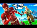 THE FLASH VOICE TROLLING in FORTNITE?! (Fortnite Challenge)