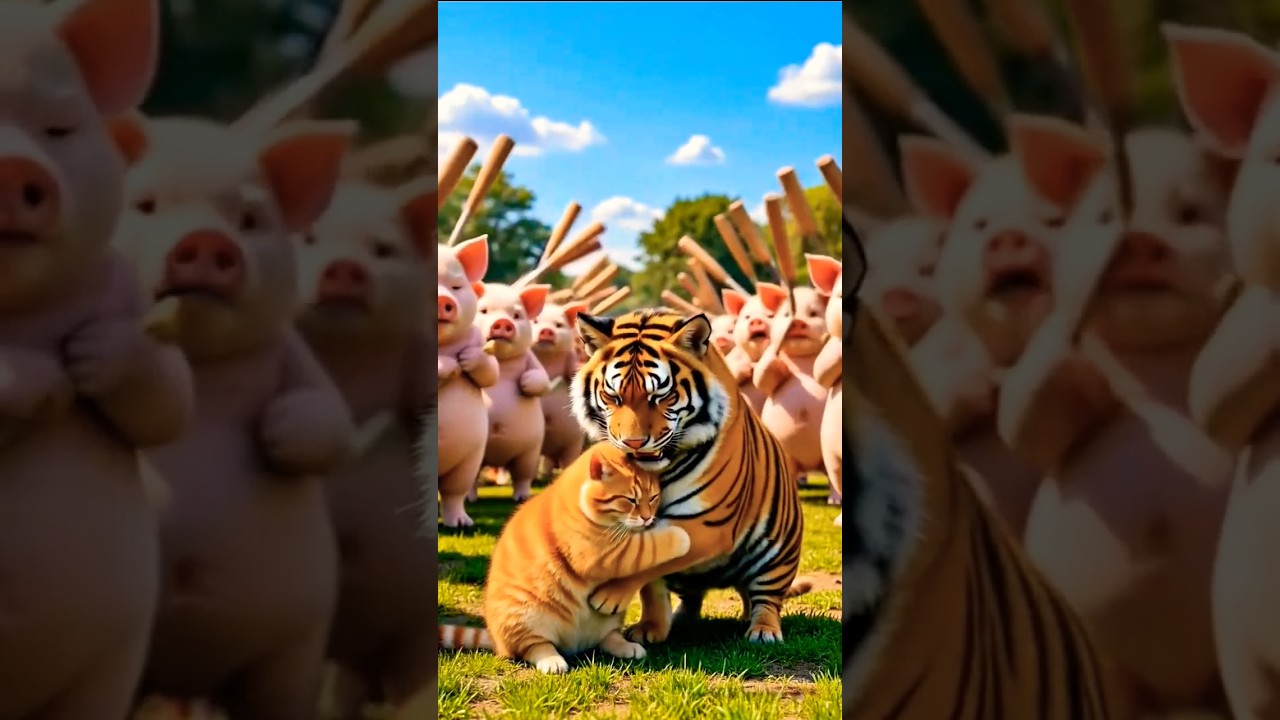 😺बिल्ली और सूअर 🐖..