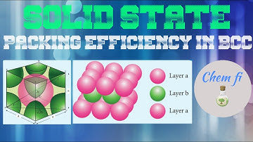 CLASS 12 UNIT 6 SOLID STATE PACKING EFFICIENCY IN BCC IN TAMIL/CHEM FI