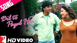 Dil To Pagal Hai Title Song | Shah Rukh Khan | Madhuri Dixit | Karisma Kapoor | Akshay | Lata | Udit chords