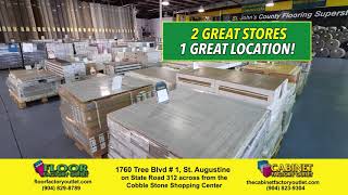 Floor Factory Outlet St Augustine FL Your flooring Cabinet SUPERSTORE