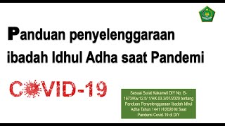 PANDUAN ID ADHA MASA PANDEMI COVID-19 (bagian 1)