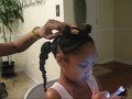 Natural Girly Bantu Knots Hairstyle Tutorial