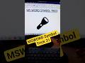 MSWORD Symbol Shortcut Keys Trick 31