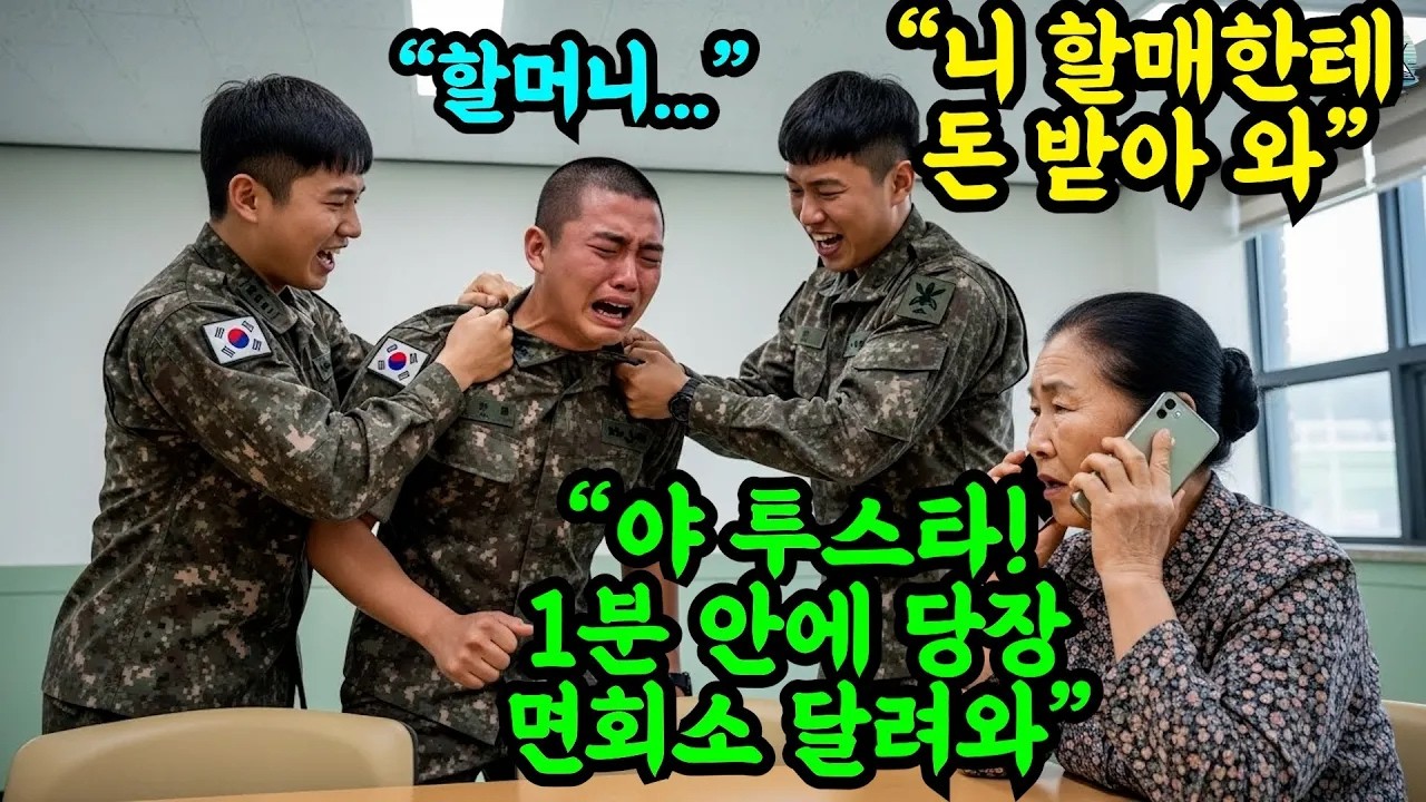 3대독자 군인 손자 면회 온 할머니 삥 뜯은 군인들 할머니가 전화걸자 2스타 사단장이 튀어와 무릎을 꿇었고 부대는 그 즉시 쑥대밭이 되었다 오디오북 감동