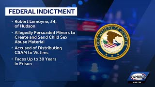 Hudson man arrested for allegedly producing, distributing child sex abuse material