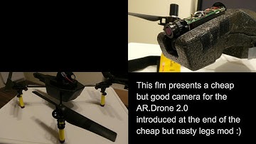 Parrot AR.Drone 2.0 + SJ2000 FHD Cam Mod + Landing Gear /Legs/ Mod