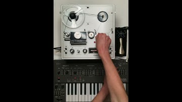 Isolation Loop 4 - Roland SH-101, Akai X-100D reel to reel, Gamechanger Audio Plus #Shorts