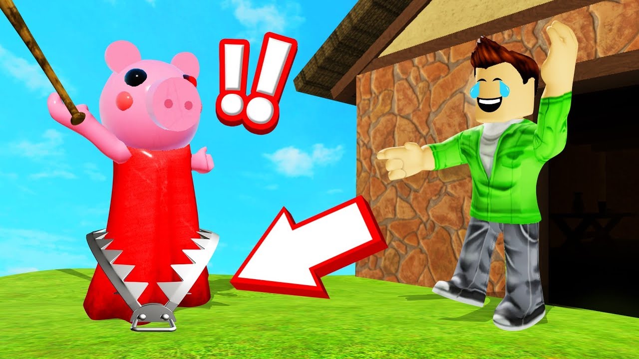 We Trapped Piggy Before He Could Catch Us Roblox Youtube - jelly plays roblox with lil bro