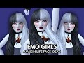 Avakinlife Female Face Ideas | Avakin Face ideas | Avakinlife Face Creations | EMO Face