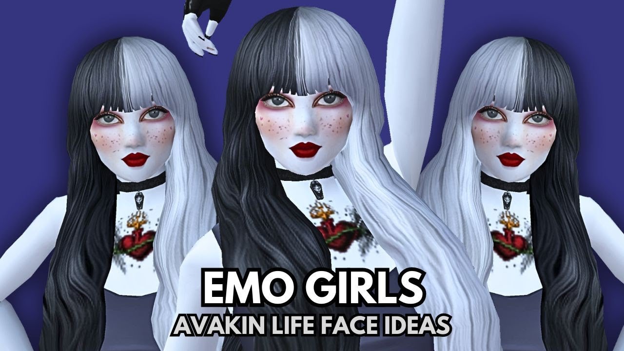 Avakinlife Female Face Ideas | Avakin Face ideas | Avakinlife Face Creations | EMO Face