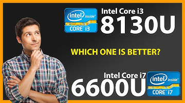 INTEL Core i3 8130U vs INTEL Core i7 6600U Technical Comparison