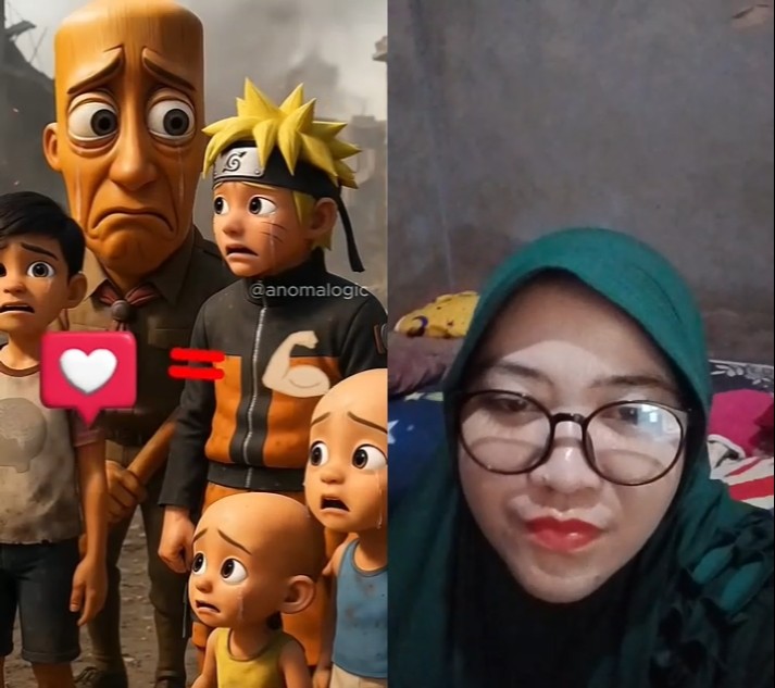 pertarungan Denis dontol vs Upin Ipin, Boboiboy, tung tung sahur dan Naruto #upinipin #animasi