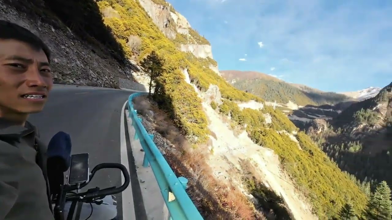 骑行川滇  古桑抱石巴塘吃太阳  格聂南线第一天全是上坡！#骑行vlog #单车旅行